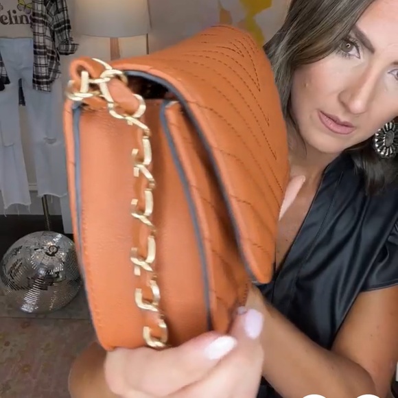 Brown Quilted Gold Crossbody & Wallets Set - Picture 6 of 7